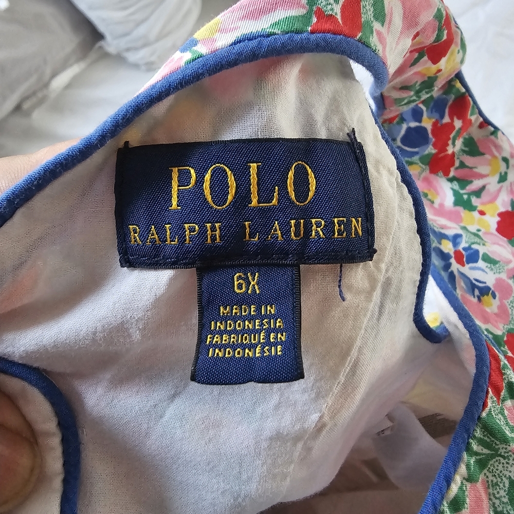 Polo by Ralph Lauren Multicolor Floral Kids Dress - Picture 5 of 6